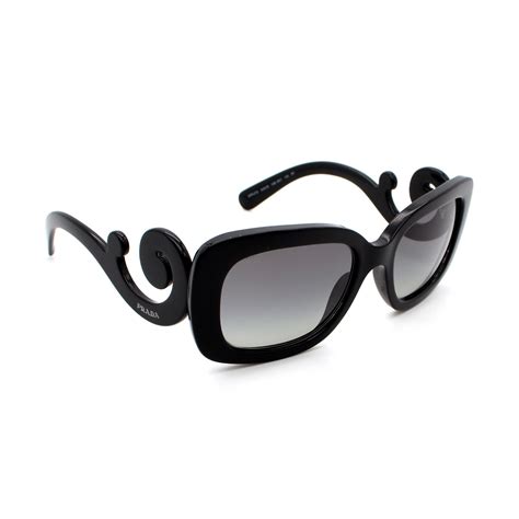 prada black swirl sunglasses